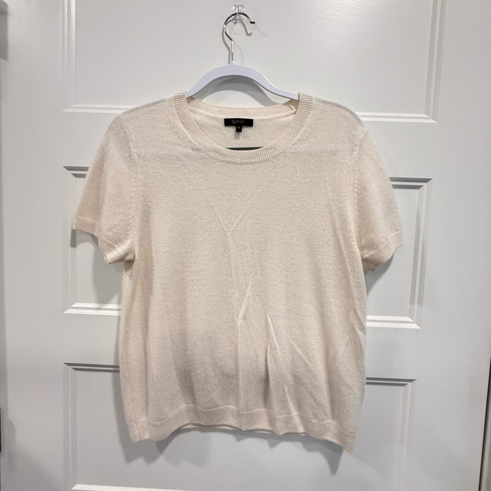100% cashmere short sleeve sweater, Quince - Picture 3 of 9